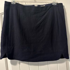 Navy J. Crew Mini Skirt